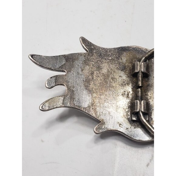 Vintage 2004 Harley Davidson Bar & Shield Flame Silver-Tone Belt Buck 99555-D4V - Picture 6 of 9